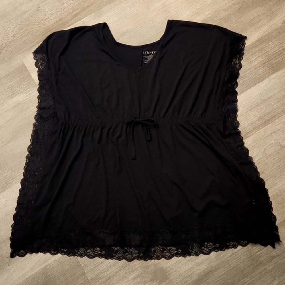 Lace trimmed Beach Bathing suit Cover-up